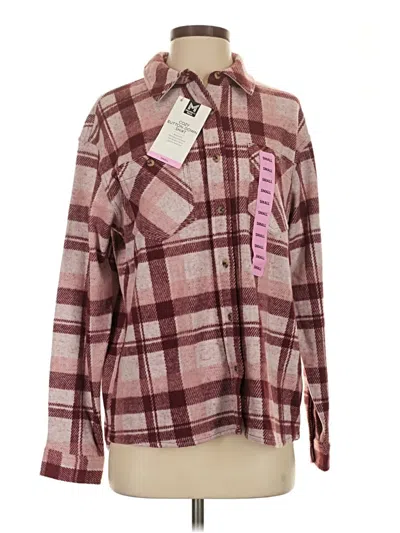 Pre-owned Member's Mark Long Sleeve Button Down Shirt In Pink