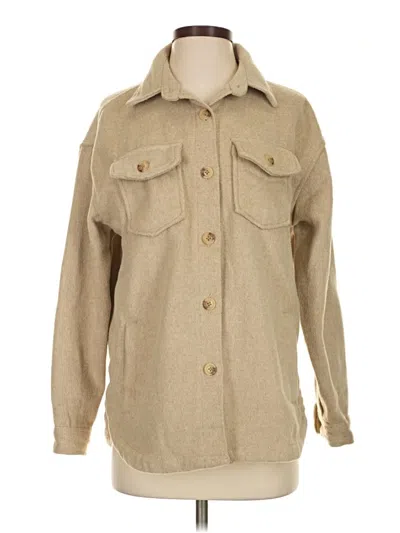 Pre-owned Member's Mark Long Sleeve Button Down Shirt In Tan