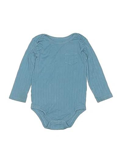 Pre-owned Member's Mark Kids' Long Sleeve Onesie In Blue