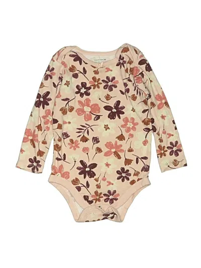 Pre-owned Member's Mark Kids' Long Sleeve Onesie In Brown