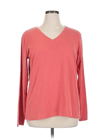 Pre-owned Member's Mark Long Sleeve T-shirt In Pink