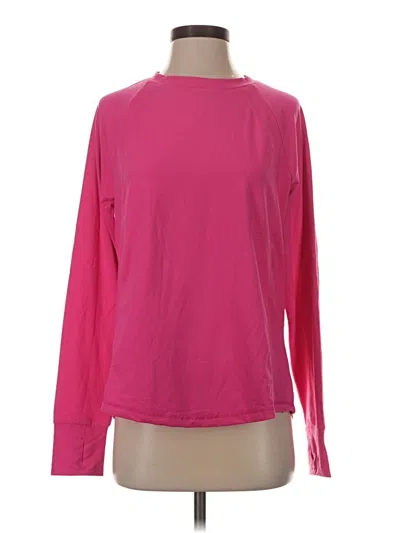 Member's Mark Long Sleeve Top Pink Boatneck Tops