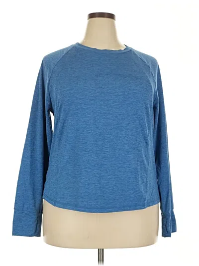 Pre-owned Member's Mark Long Sleeve T-shirt In Blue