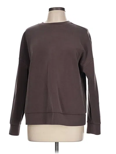 Pre-owned Member's Mark Long Sleeve T-shirt In Brown