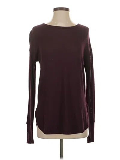 Pre-owned Member's Mark Long Sleeve T-shirt In Burgundy