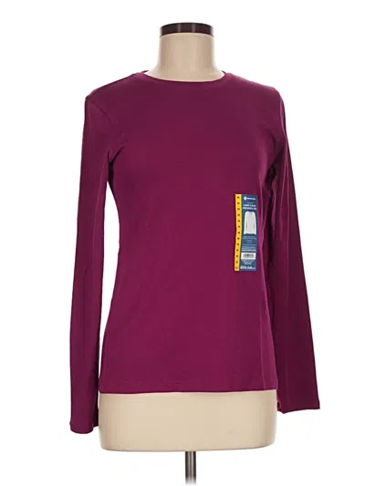 Pre-owned Member's Mark Long Sleeve T-shirt In Burgundy
