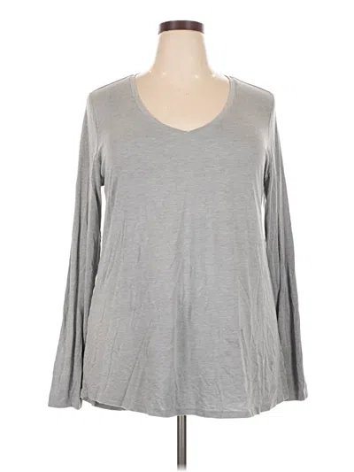Pre-owned Member's Mark Long Sleeve T-shirt In Gray