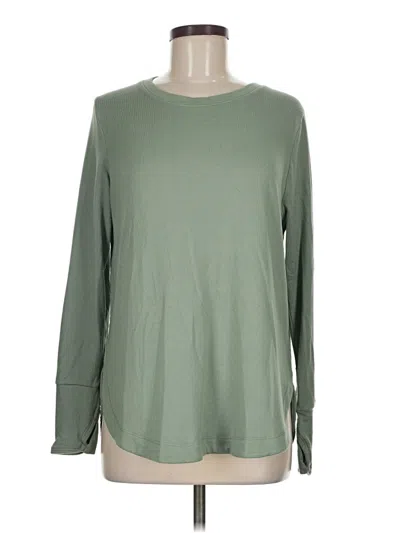 Pre-owned Member's Mark Long Sleeve T-shirt In Green