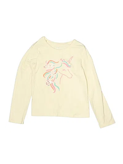 Pre-owned Member's Mark Kids' Long Sleeve T-shirt In Ivory