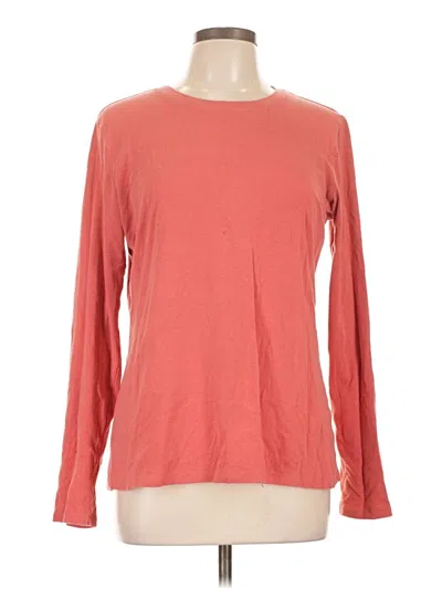 Pre-owned Member's Mark Long Sleeve T-shirt In Orange