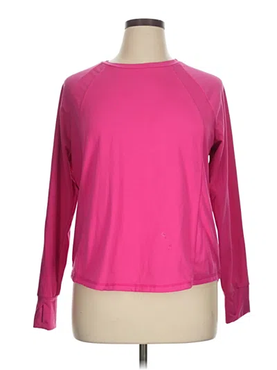 Pre-owned Member's Mark Long Sleeve T-shirt In Pink
