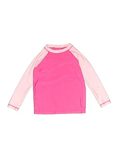 Pre-owned Member's Mark Kids' Rash Guard In Pink