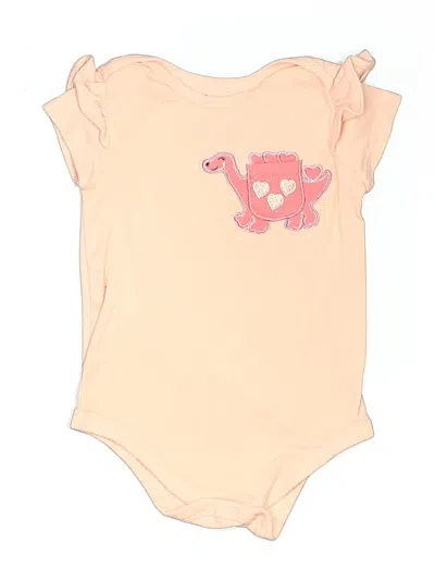 Pre-owned Member's Mark Kids' Short Sleeve Onesie In Brown