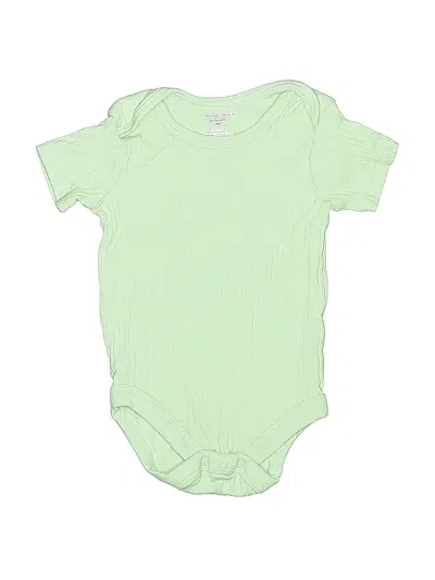 Pre-owned Member's Mark Babies' Short Sleeve Onesie In Green