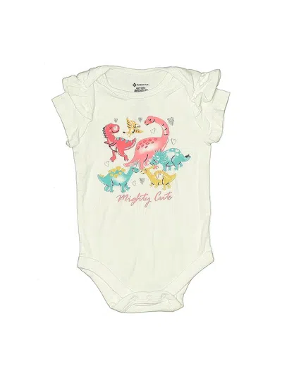 Pre-owned Member's Mark Babies' Short Sleeve Onesie In Ivory