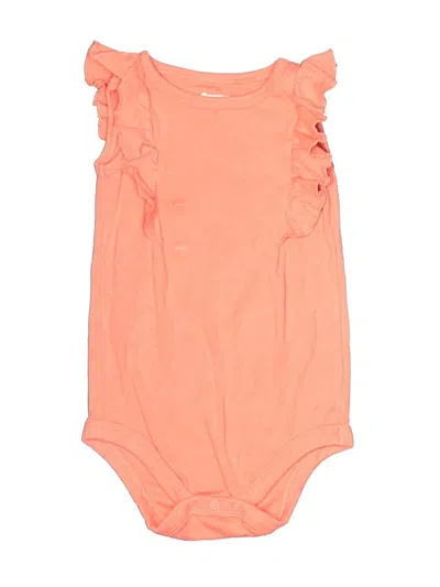 Pre-owned Member's Mark Babies' Short Sleeve Onesie In Orange