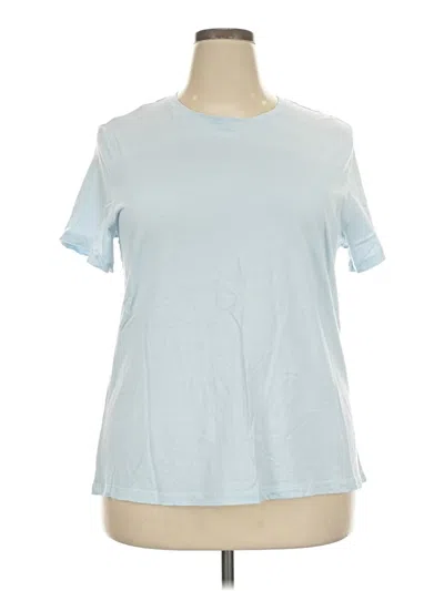 Pre-owned Member's Mark Short Sleeve T-shirt In Blue