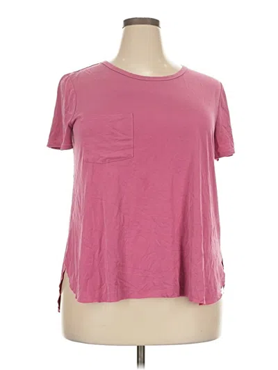 Pre-owned Member's Mark Short Sleeve T-shirt In Pink
