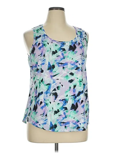 Pre-owned Member's Mark Sleeveless Blouse In Blue