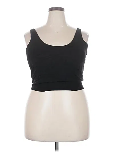 Pre-owned Member's Mark Sleeveless Top Black Sweetheart Neckline Tops
