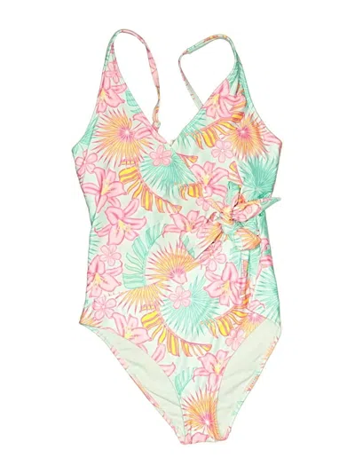 Pre-owned Member's Mark Sleeveless Top Green Plunge Neckline Tops