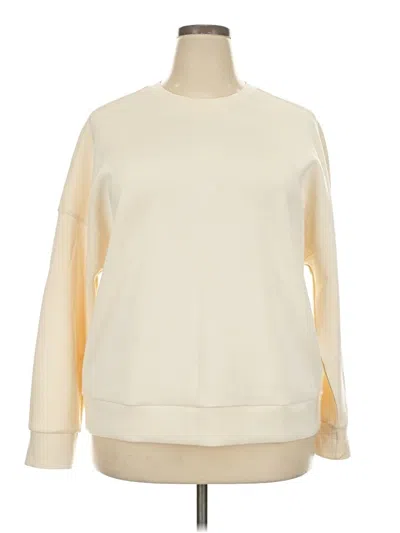 Pre-owned Member's Mark Sweatshirt In Ivory