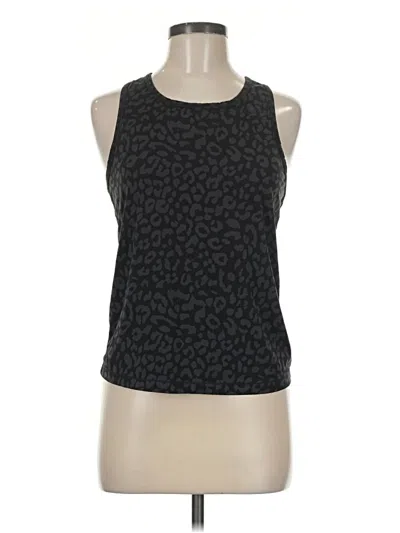 Pre-owned Member's Mark Tank Top Black Halter Neckline Tops