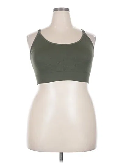 Pre-owned Member's Mark Tank Top Green Halter Neckline Tops