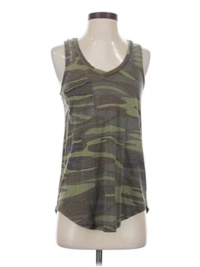 Pre-owned Member's Mark Tank Top Green Plunge Neckline Tops