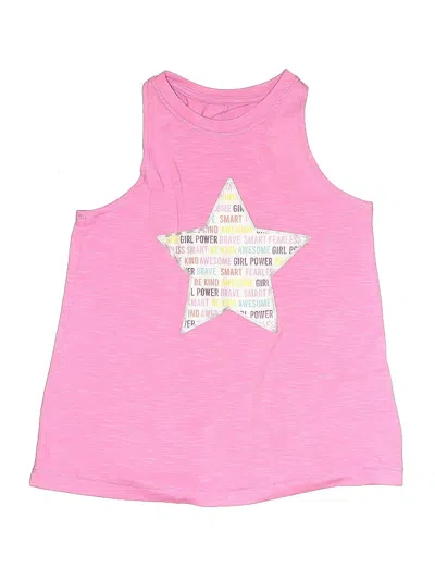 Pre-owned Member's Mark Kids' Tank Top Pink Halter Neckline Tops