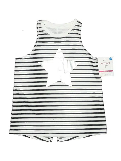 Pre-owned Member's Mark Kids' Tank Top White Keyhole Neckline Tops