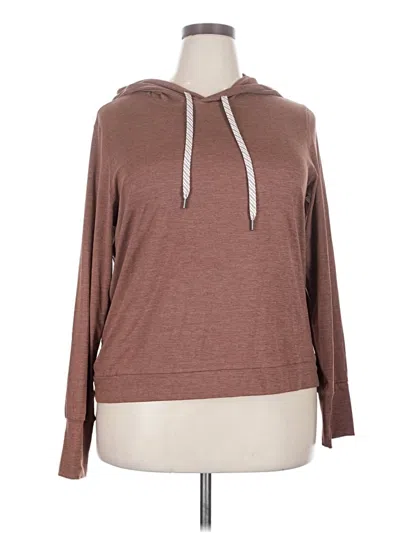 Pre-owned Member's Mark Zip Up Hoodie In Brown