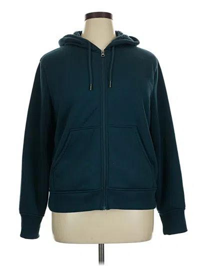 Pre-owned Member's Mark Zip Up Hoodie In Teal