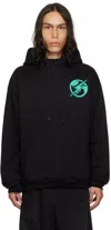 Members Of The Rage Black Drawstring Hoodie In Black