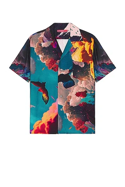 Members Of The Rage Hawaiian Short Sleeve Shirt In Clouds Print