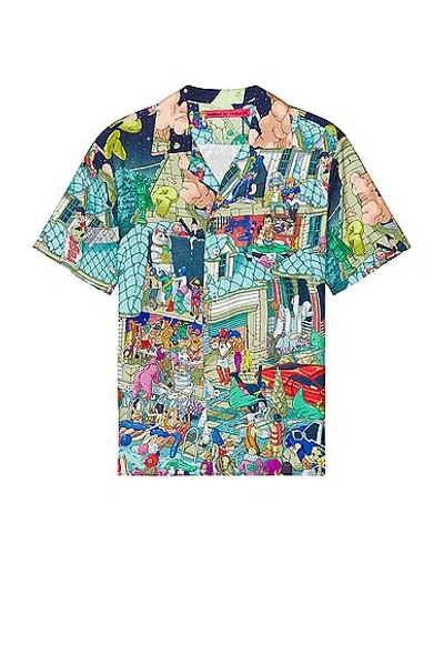 Members Of The Rage Multicolor Graphic Shirt In Motr Party Print