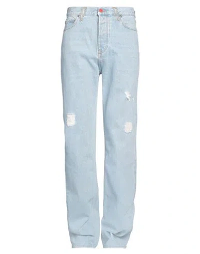Members Of The Rage Blue Distressed Jeans In Superlight Wash