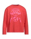Members Of The Rage Man T-shirt Tomato Red Size M Cotton, Elastane In Tomato Red