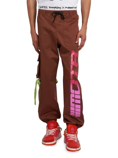 Members Of The Rage Men's Baggy Cargo Pants In Brown