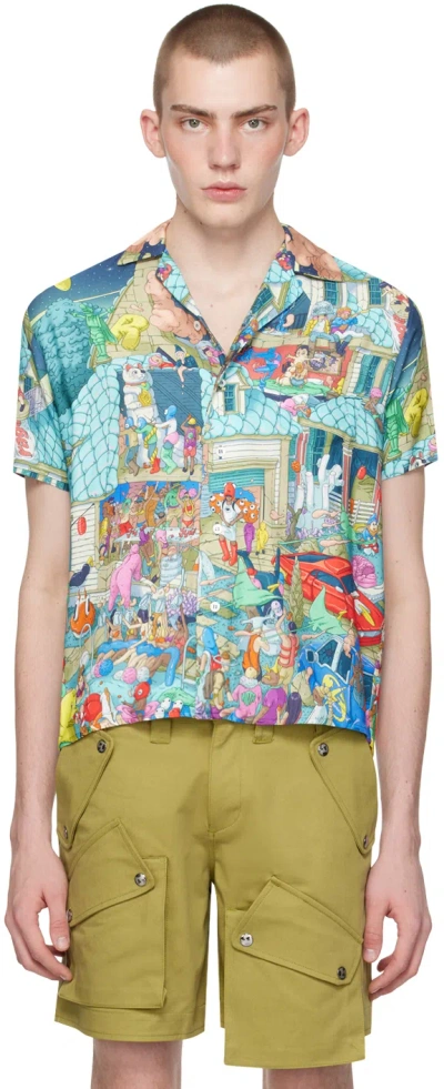 Members Of The Rage Multicolor Graphic Shirt In Motr Party Print