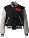 Members Of The Rage Nitro Mega Shrunken Varsity Jacket In Black