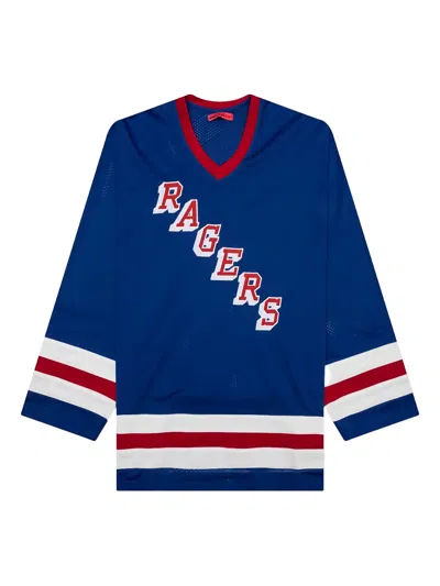 Members Of The Rage Raglan-sleeve Hockey T-shirt In Blue