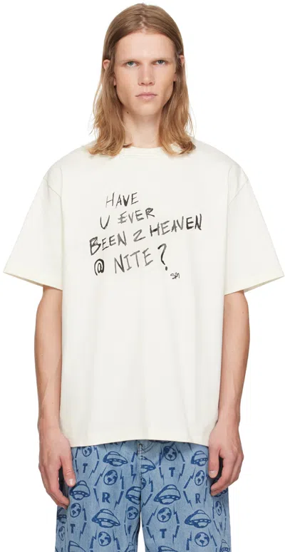 Members Of The Rage White Cudis Sketch #3 T-shirt In Star White