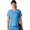 Members Only Bari 1-pocket V-neck Scrub Top For Women In Blue