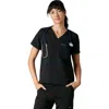 Members Only Bari 1-pocket V-neck Scrub Top For Women In Black