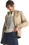 Members Only Classic Iconic Racer Jacket In Khaki