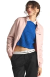 Members Only Classic Iconic Racer Jacket In Light Pink