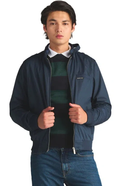 Members Only Classic Iconic Racer Jacket In Navy