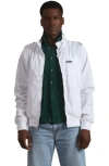 Members Only Classic Iconic Racer Jacket In White