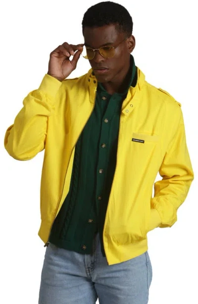 Members Only Classic Iconic Racer Jacket In Yellow